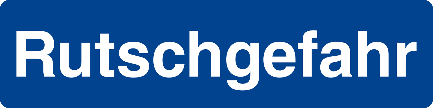 Schwimmbadschild - Rutschgefahr