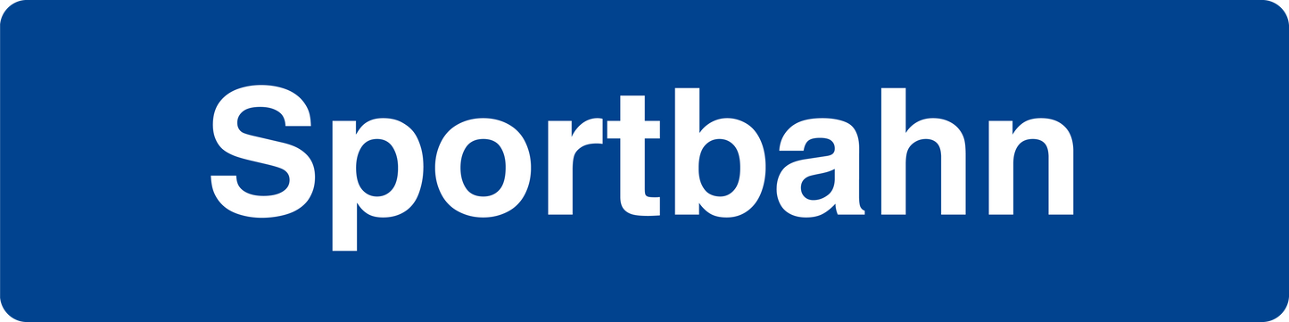 Schwimmbadschild - Sportbahn