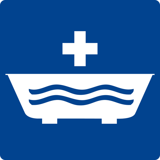 Schwimmbadschild - Medizinisches Bad
