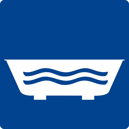 Schwimmbadschild - Wannenbad