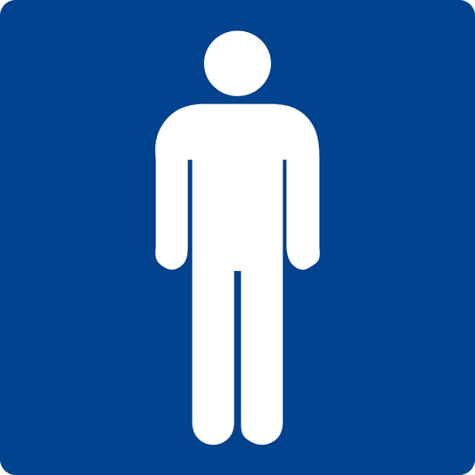 Schwimmbadschild - WC Herren