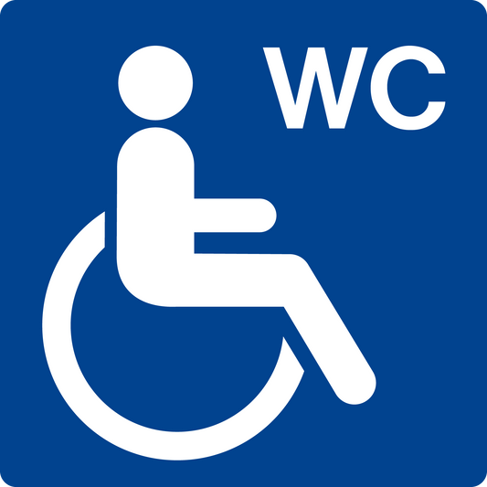 Schwimmbadschild - Barrierefreies WC