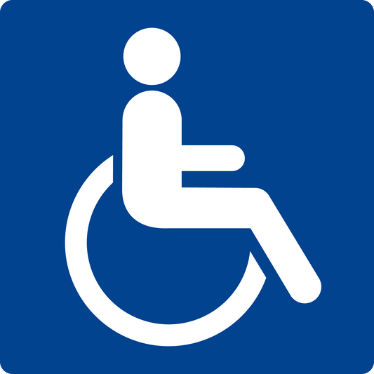 Schwimmbadschild - Barrierefreies WC