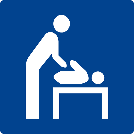 Schwimmbadschild - Wickelraum