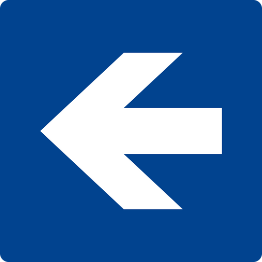 Schwimmbadschild - Richtungspfeil links/ rechts
