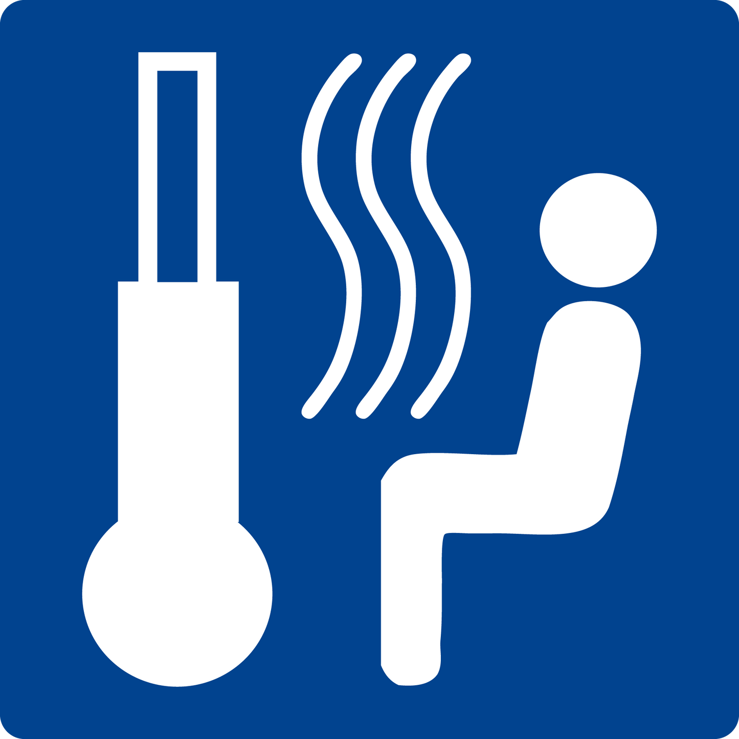 Schwimmbadschild - Sauna