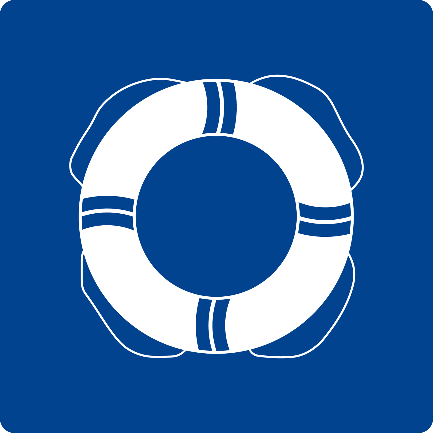 Schwimmbadschild - Rettungsring