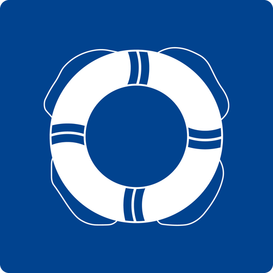 Schwimmbadschild - Rettungsring