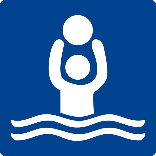 Schwimmbadschild - Wickelraum
