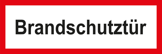 Feuerwehrschild - Brandschutztür 
