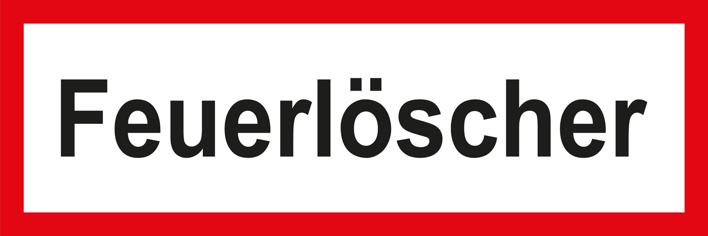 Feuerwehrschild - Feuerlöscher