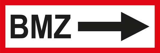 Feuerwehrschild - BMZ rechts