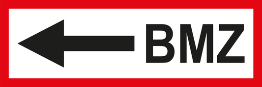 Feuerwehrschild - BMZ links