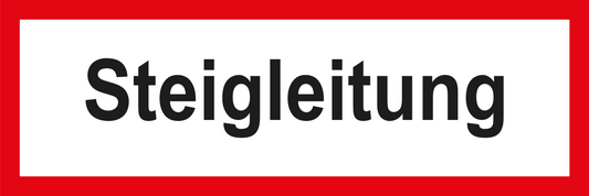 Feuerwehrschild - Steigleitung