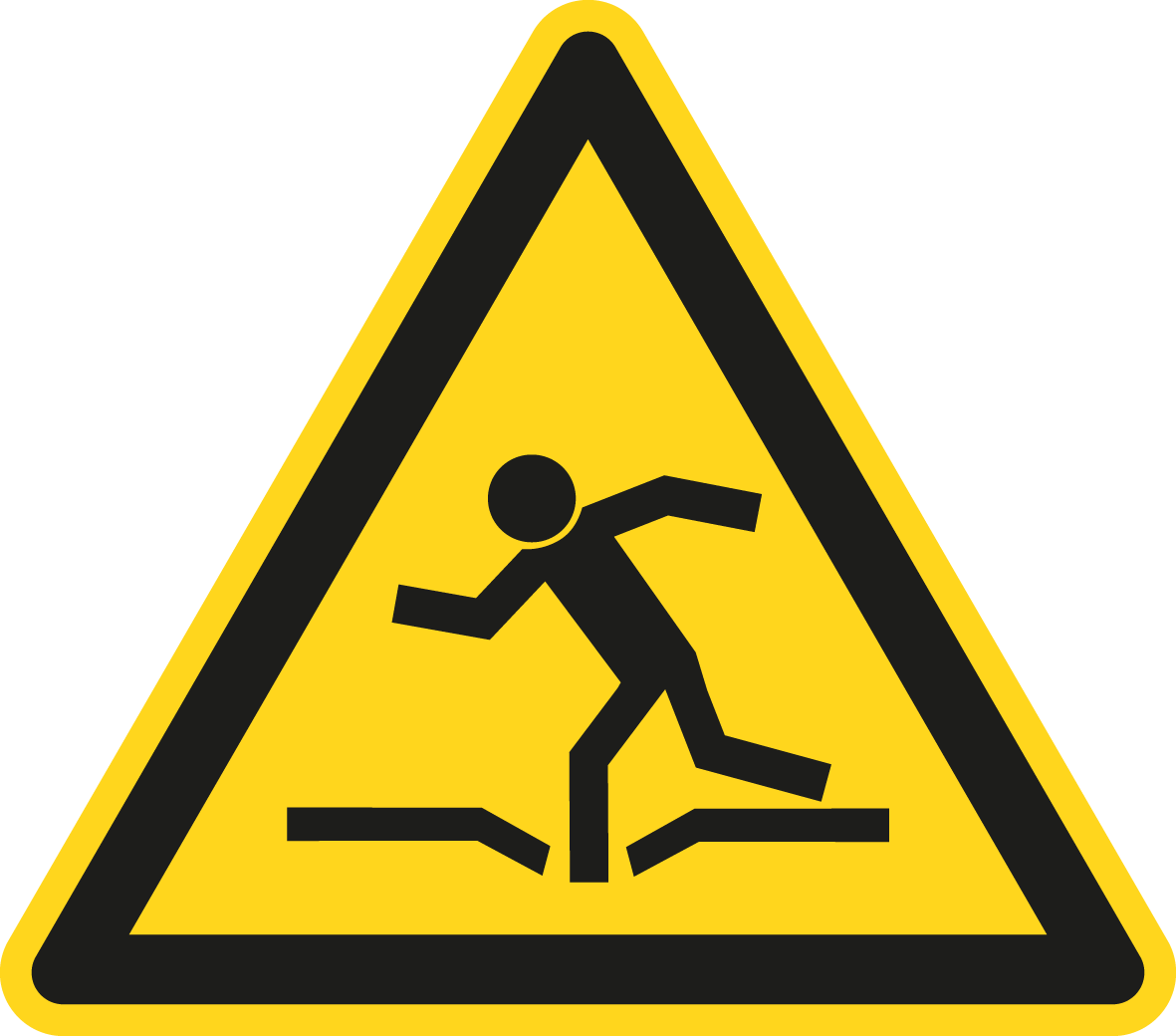 Warnschild - Warnung vor Einsturzgefahr