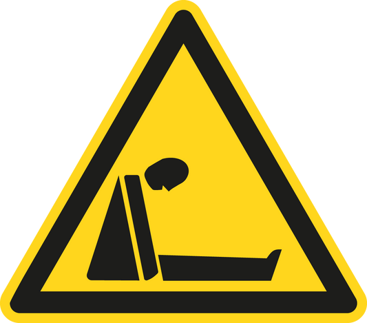 Warnschild - Warnung vor Ersticken durch Sauerstoffmangel