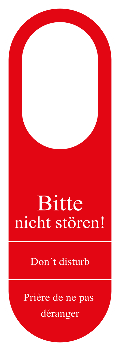 Gastronomie- und Gewerbeschild - Tür Hinweisschild Kunststoff