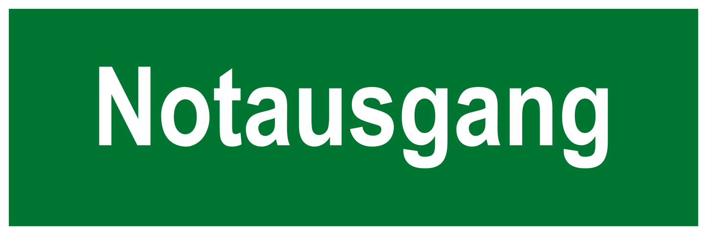 Rettungs- & Fluchtwegschild - Notausgang