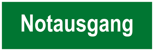 Rettungs- & Fluchtwegschild - Notausgang