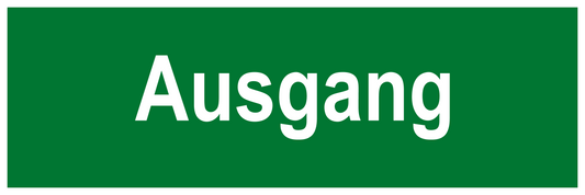 Rettungs- & Fluchtwegschild - Ausgang