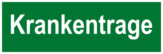 Rettungs- & Fluchtwegschild - Krankentrage