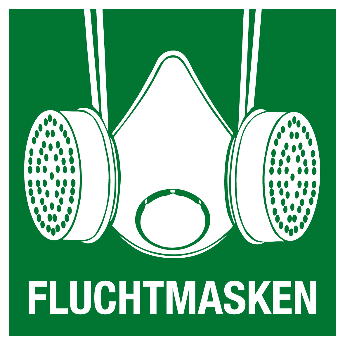 Rettungs- & Fluchtwegschild - Fluchtmasken