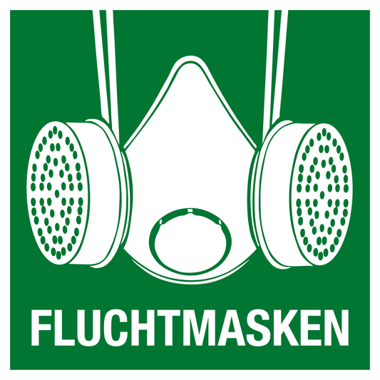 Rettungs- & Fluchtwegschild - Fluchtmasken