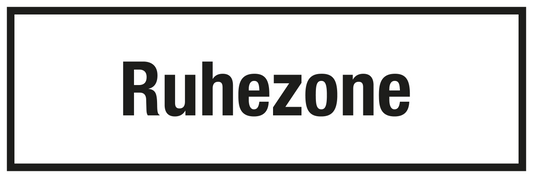 Krankenhaus- und Praxisschild - Ruhezone