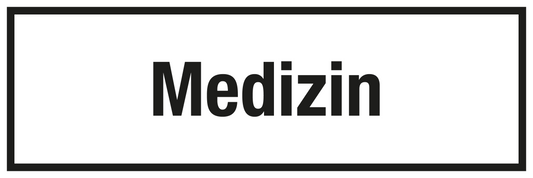 Krankenhaus- und Praxisschild - Medizin