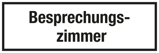 Krankenhaus- und Praxisschild - Besprechungszimmer