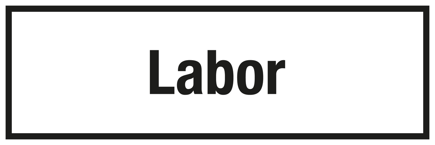 Krankenhaus- und Praxisschild - Labor