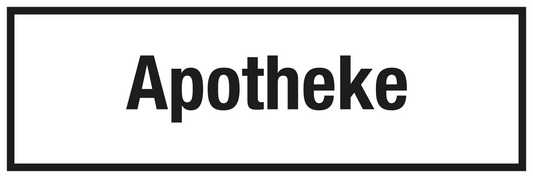 Krankenhaus- und Praxisschild - Apotheke