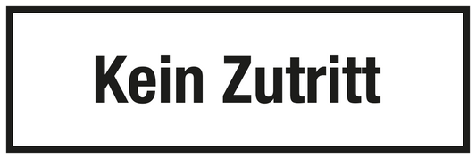 Krankenhaus- und Praxisschild - Kein Zutritt