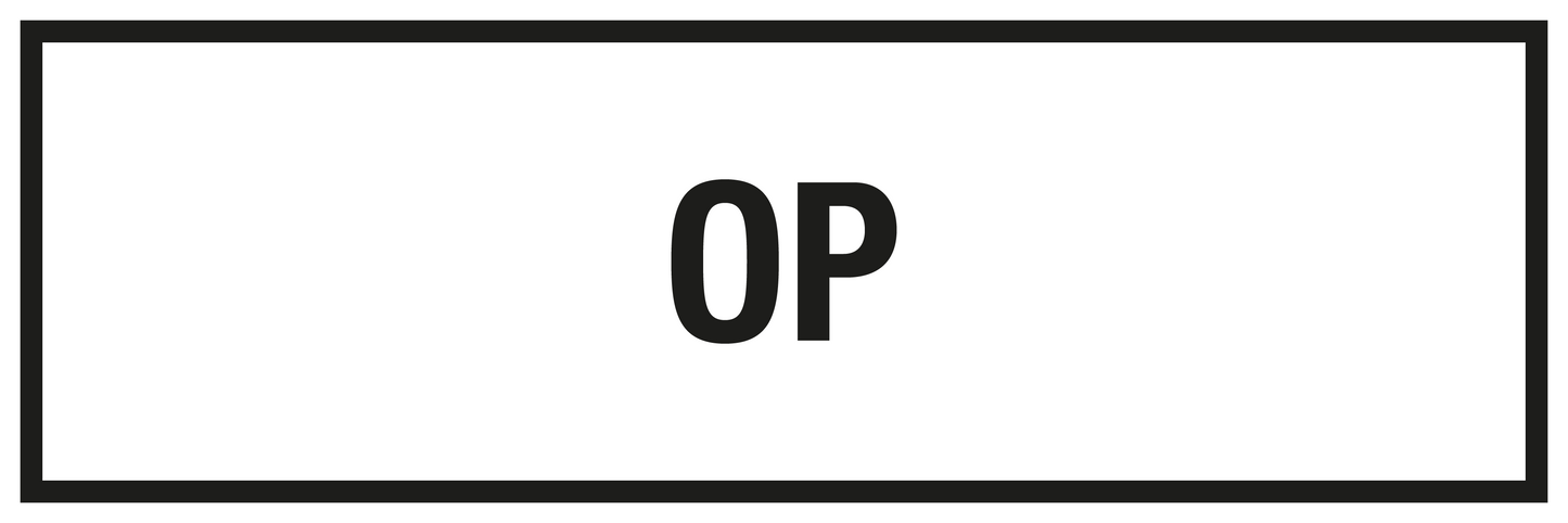 Krankenhaus- und Praxisschild - OP