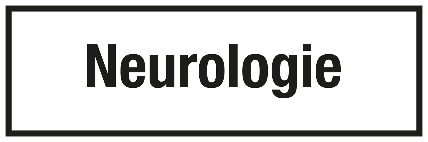 Krankenhaus- und Praxisschild - Neurologie