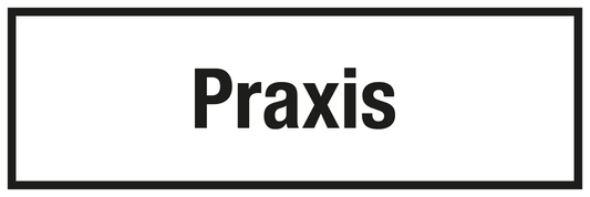 Krankenhaus- und Praxisschild - Praxis