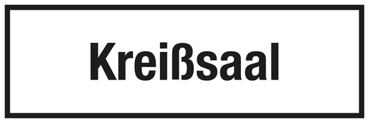 Krankenhaus- und Praxisschild - Kreißsaal