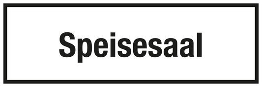 Krankenhaus- und Praxisschild - Speisesaal