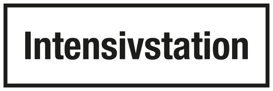 Krankenhaus- und Praxisschild - Intensivstation