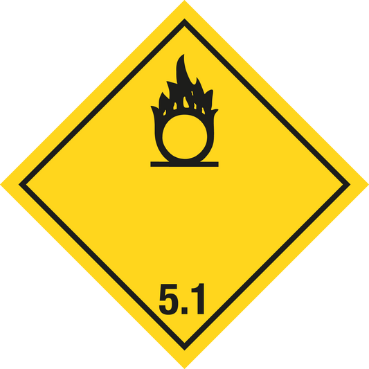 Gefahrgutschild - Oxidierende Stoffe