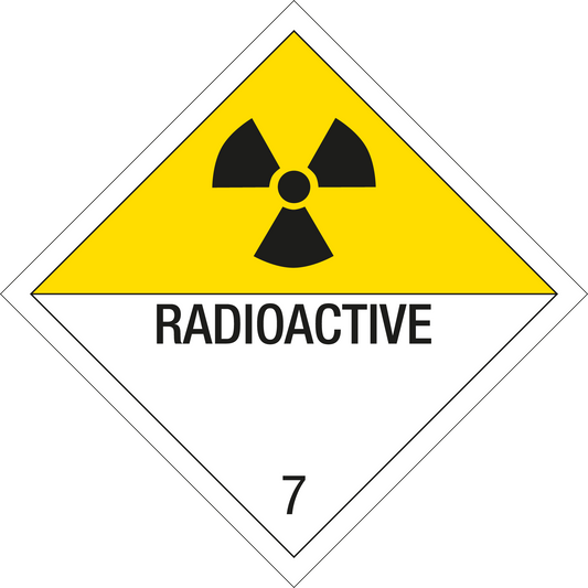 Gefahrgutschild - Radioaktive Stoffe