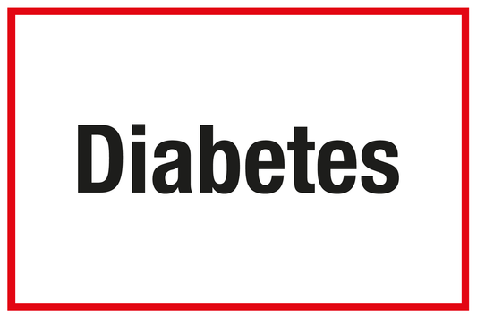 Krankenhaus- und Praxisschild - Diabetes