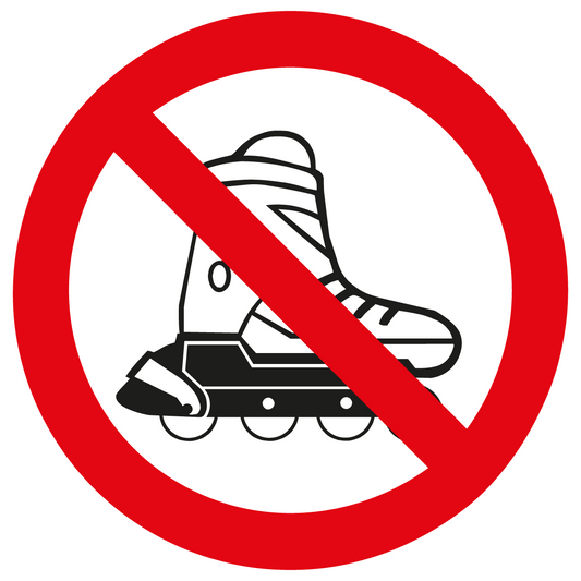 Verbotsschild - Inline-Skating verboten