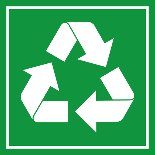 Schild für erneuerbare Energien - Recycling