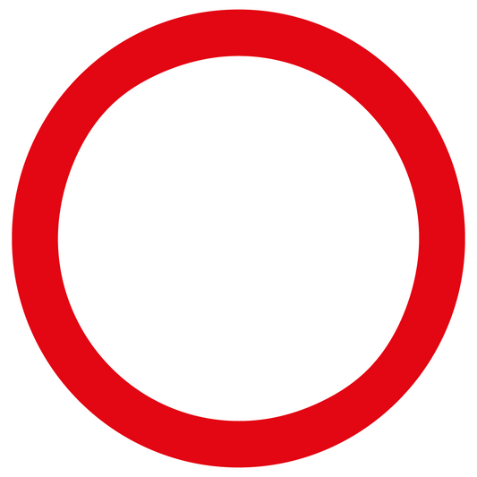 Verbotsschild - Durchfahrt verboten