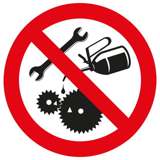 Verbotsschilder - Verbot für Wartungs- und Reparaturarbeiten