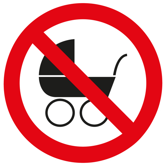 Verbotsschild - Kinderwagen verboten