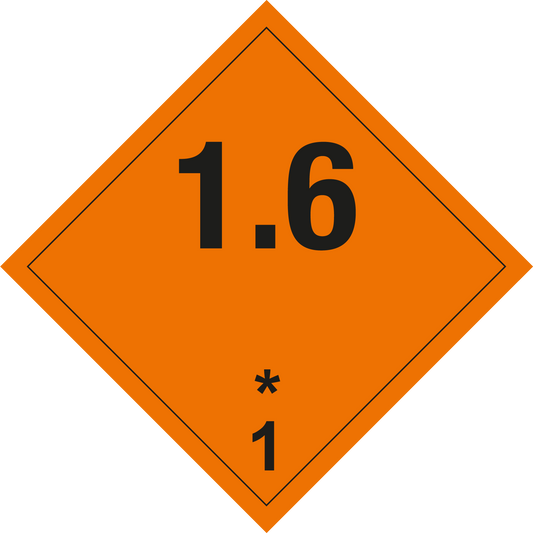 Gefahrgutschild - Explosive Stoffe (1.6)*