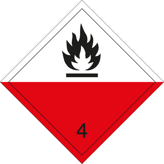 Gefahrgutschild - Selbstentzündliche Stoffe
