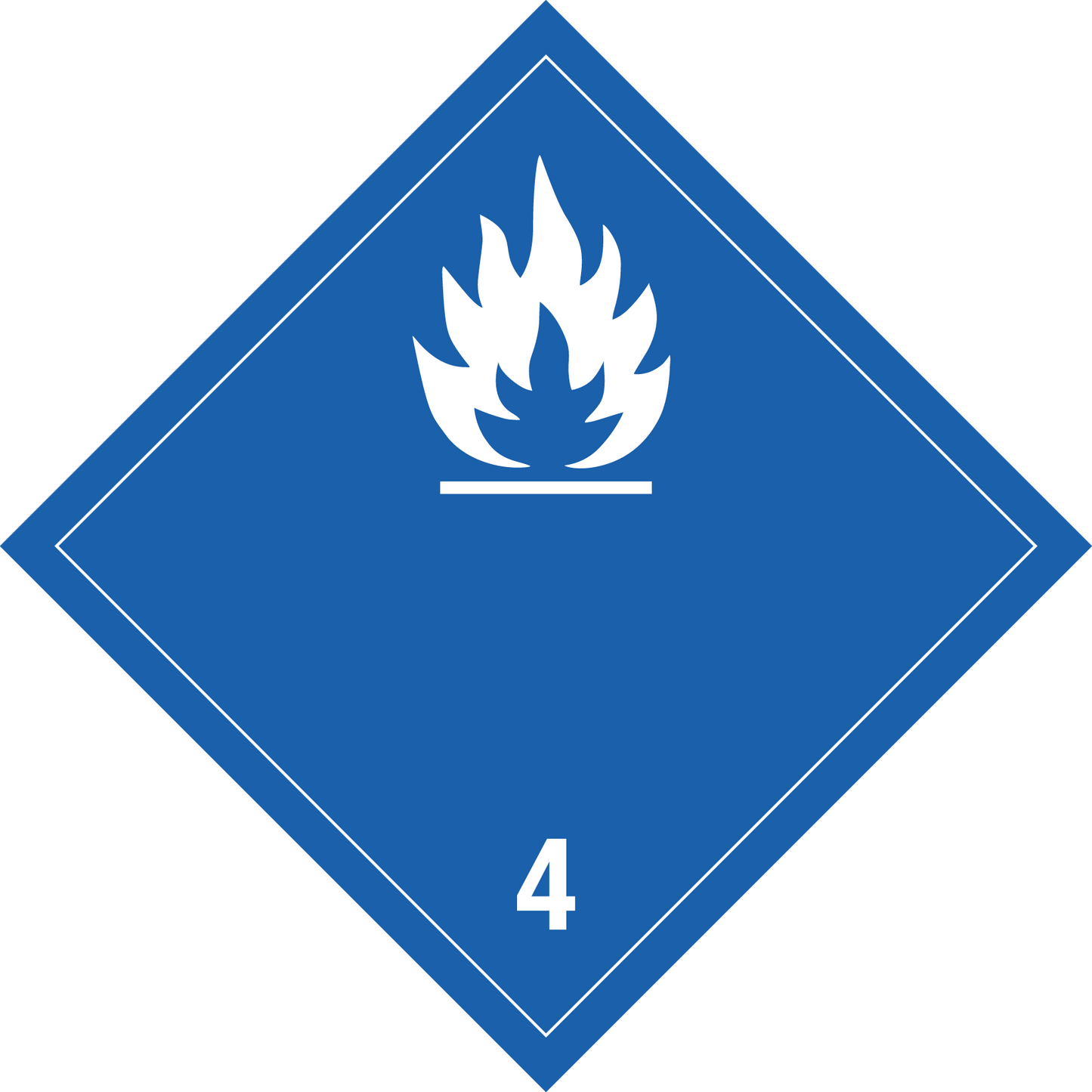Gefahrgutschild - Entzündbare, feste Stoffe (wasseraktiv)